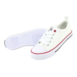 American Club American White Classic LH25 gebundene Turnschuhe weiß weiß 5
