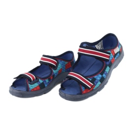 Befado Kinderschuhe 969X153 rot navy blau blau 3