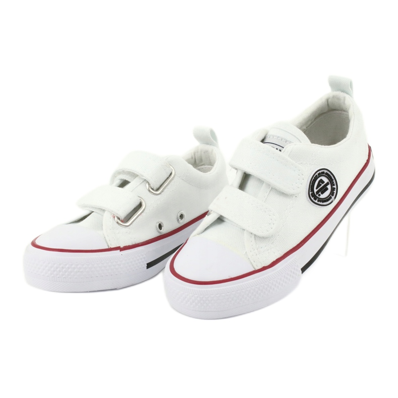 American Club Weiße American LH41 Klett-Turnschuhe 2