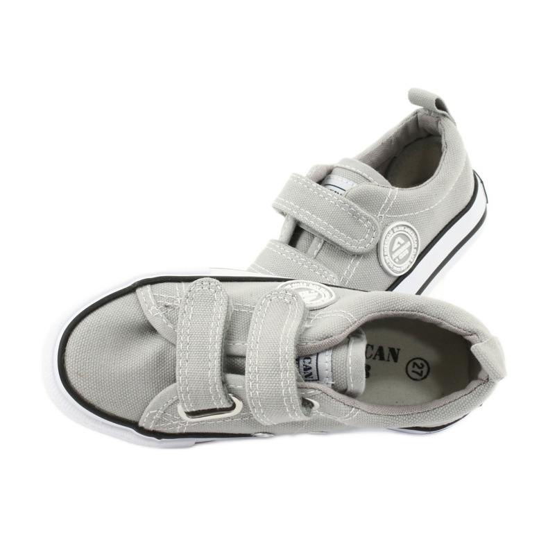 American Club Graue American LH39 Klett-Turnschuhe 4