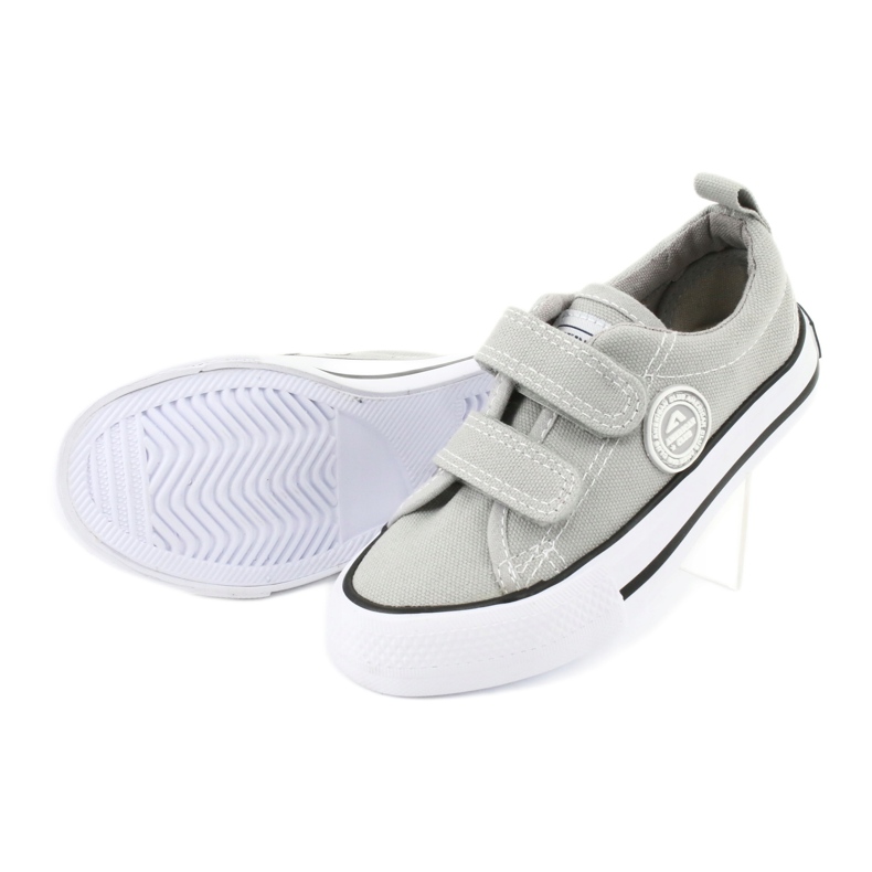 American Club Graue American LH39 Klett-Turnschuhe 3