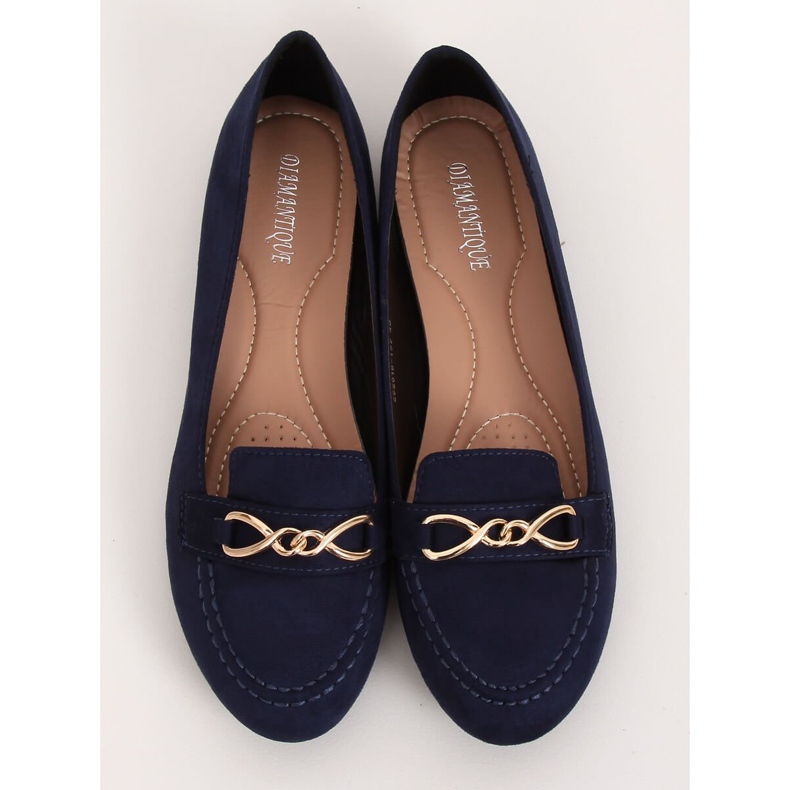 Marineblaue Loafer für Damen 2S2018-157 D.BLUE navy blau 1