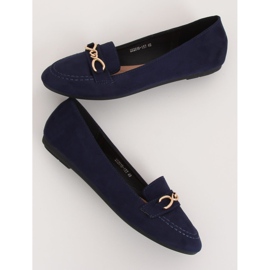 Marineblaue Loafer für Damen 2S2018-157 D.BLUE navy blau 2