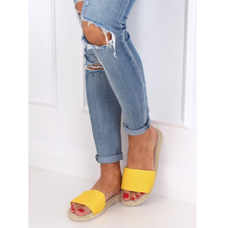 Honig Hausschuhe Damen 35-185 Gelb 1