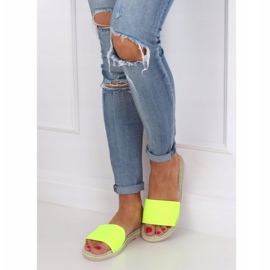 Damenhausschuhe neon 35-185 Grün 1