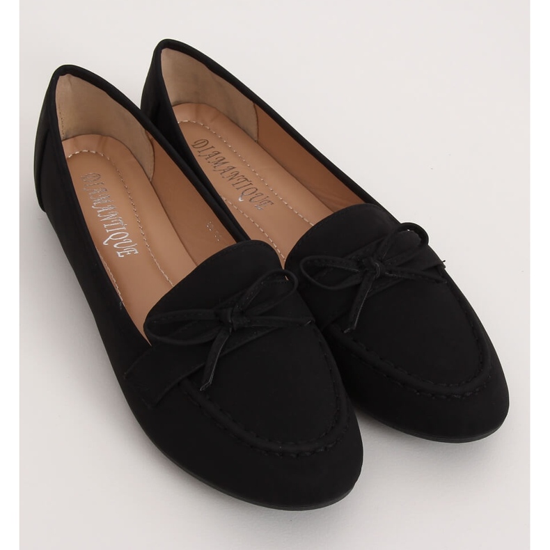 Schwarze Damen-Loafer 98-30 Schwarz 2
