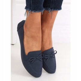 Marineblaue Damen-Loafer 98-30 DK.BLUE 1