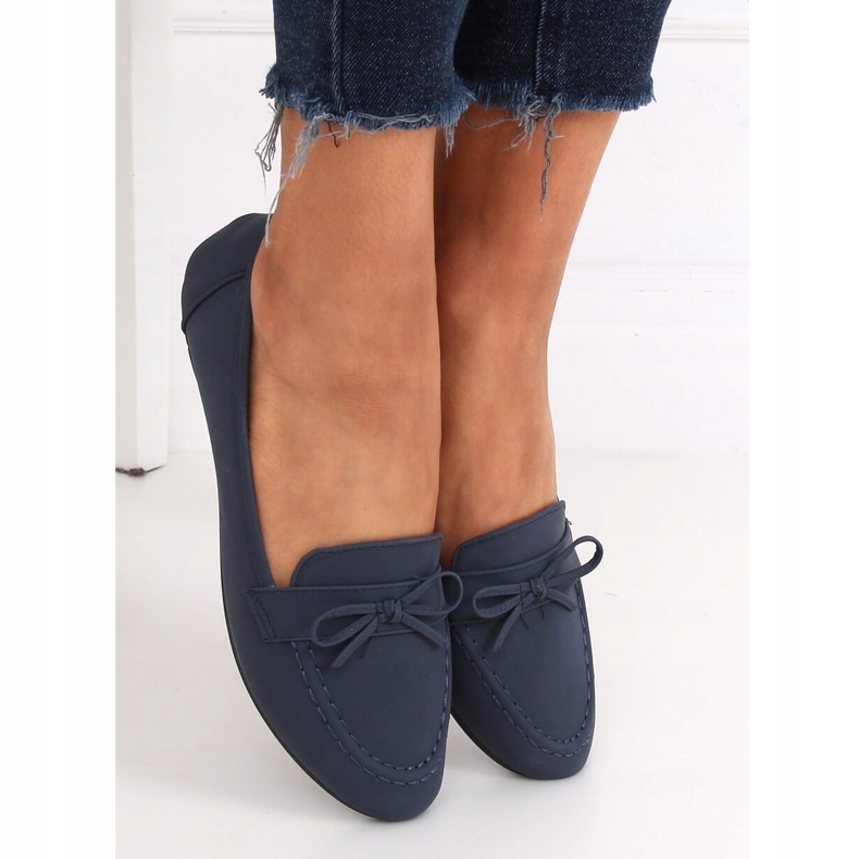 Marineblaue Damen-Loafer 98-30 DK.BLUE 1