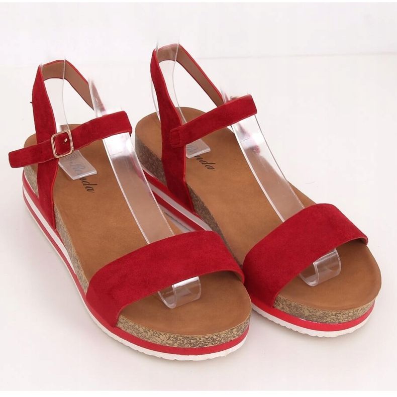 Rote Damensandalen RD054 Rot 1