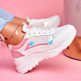 BUGO Damen Sportschuhe Rosa Weiß Memory 1