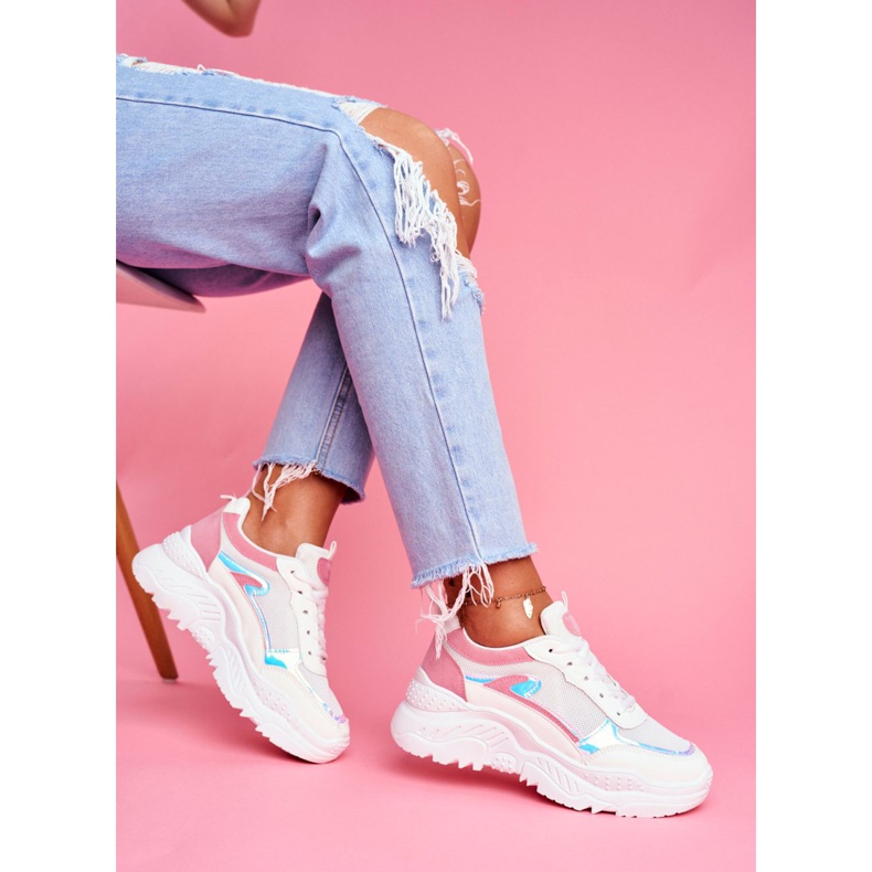 BUGO Damen Sportschuhe Rosa Weiß Memory 2