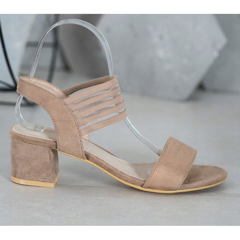 Filippo Slip-on-Sandalen auf einem Pfosten braun 2