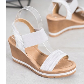 Sea Elves Stylische Keilsandalen grau 1