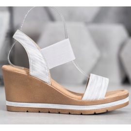 Sea Elves Stylische Keilsandalen grau 2