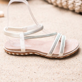 Camo Bequeme Sandalen zum Hineinschlüpfen weiß 1