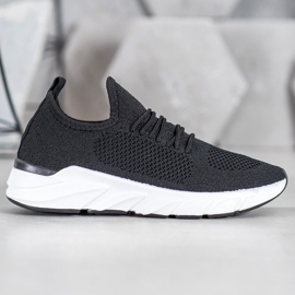 Lemax Textil-Sneaker auf der Plattform schwarz 1