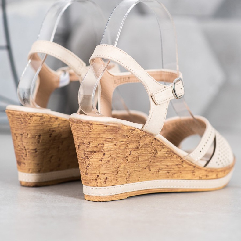 GOLL Keilsandalen mit Öko-Leder braun 2