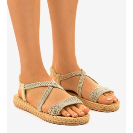 Damen Sandalen beige C602 1