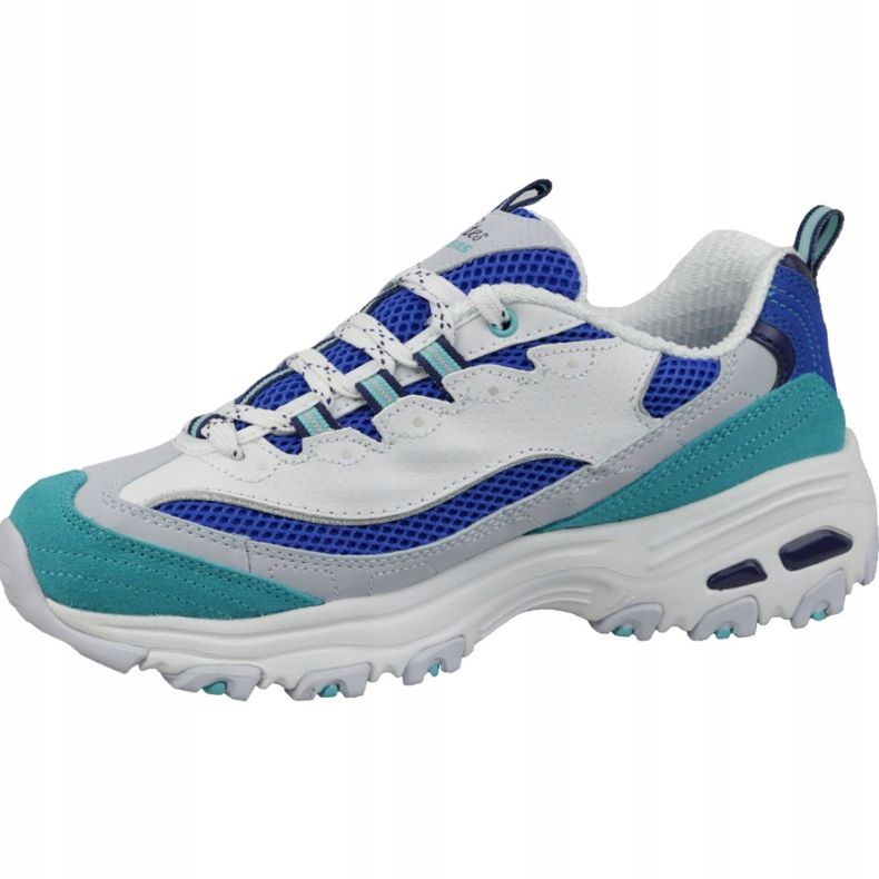 Skechers D'Lites Zweite Chance W 13146-WBL weiß blau mehrfarbig 1