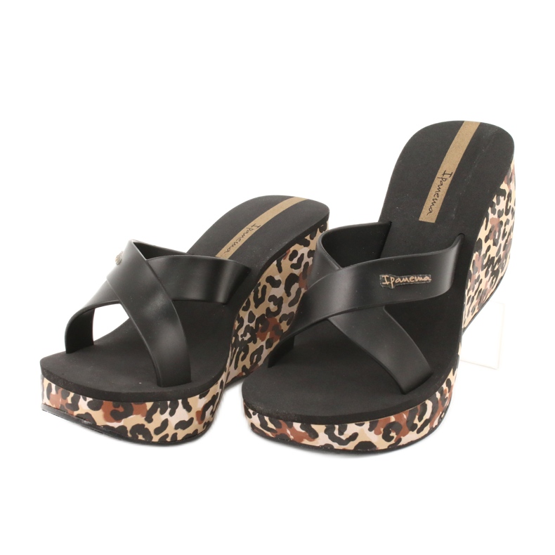 Ipanema 82856 Damen Keilpantoffeln braun schwarz 2