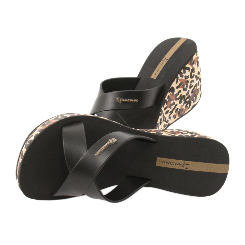 Ipanema 82856 Damen Keilpantoffeln braun schwarz 4