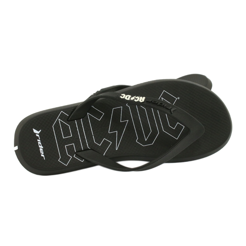 RIDER 82799 AC/DC Flip-Flops THONG AD Herren BRASILIEN weiß schwarz 5