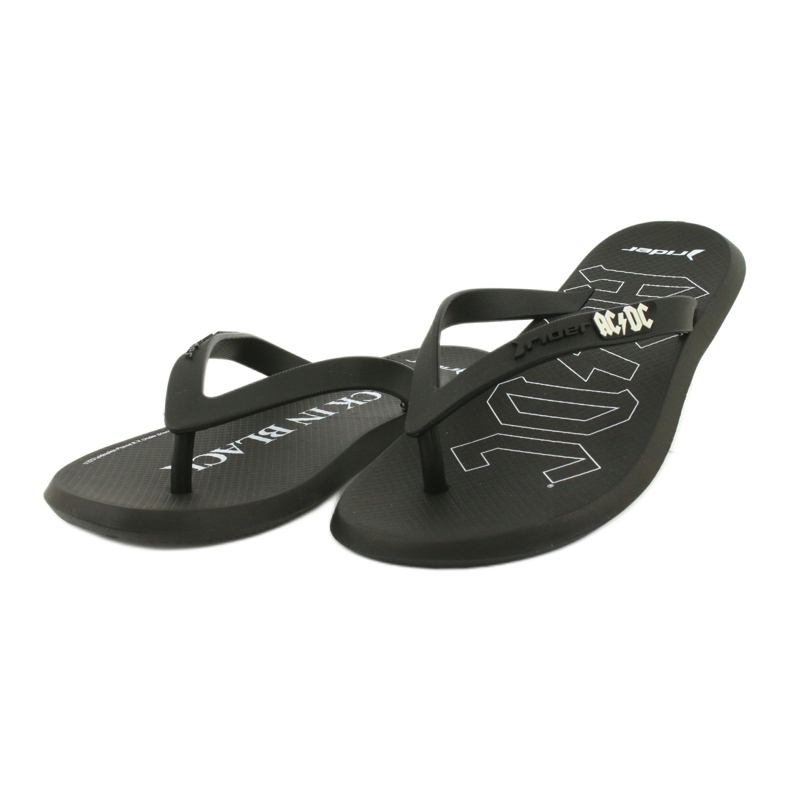 RIDER 82799 AC/DC Flip-Flops THONG AD Herren BRASILIEN weiß schwarz 2