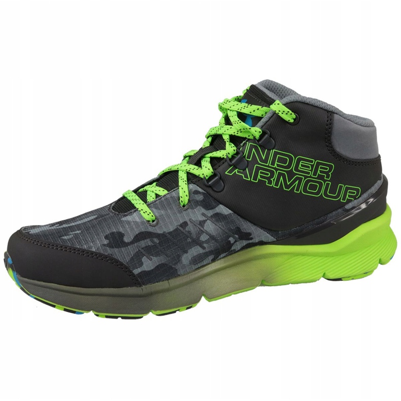 Under Armour Bgs Overdrive Mid K Jr 1266381-019 grau grün 1