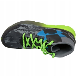 Under Armour Bgs Overdrive Mid K Jr 1266381-019 grau grün 2