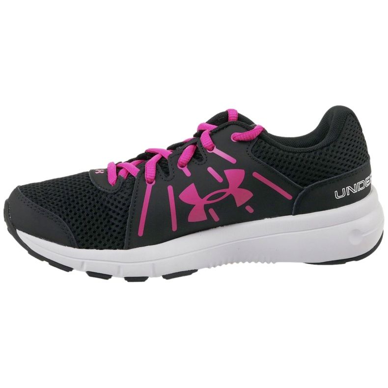 Under Armour W Dash Rn 2 W 1285488-003 Schuhe schwarz rosa 1
