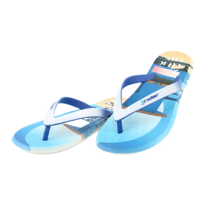 Rider Energy 10719 Herren Flip-Flops weiß blau 2