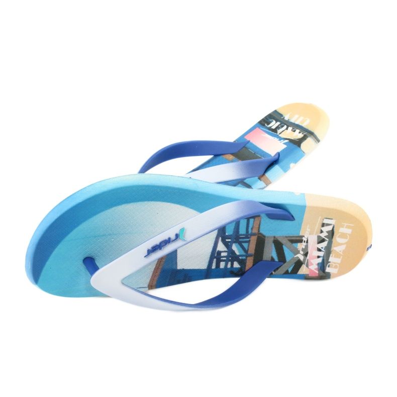 Rider Energy 10719 Herren Flip-Flops weiß blau 3