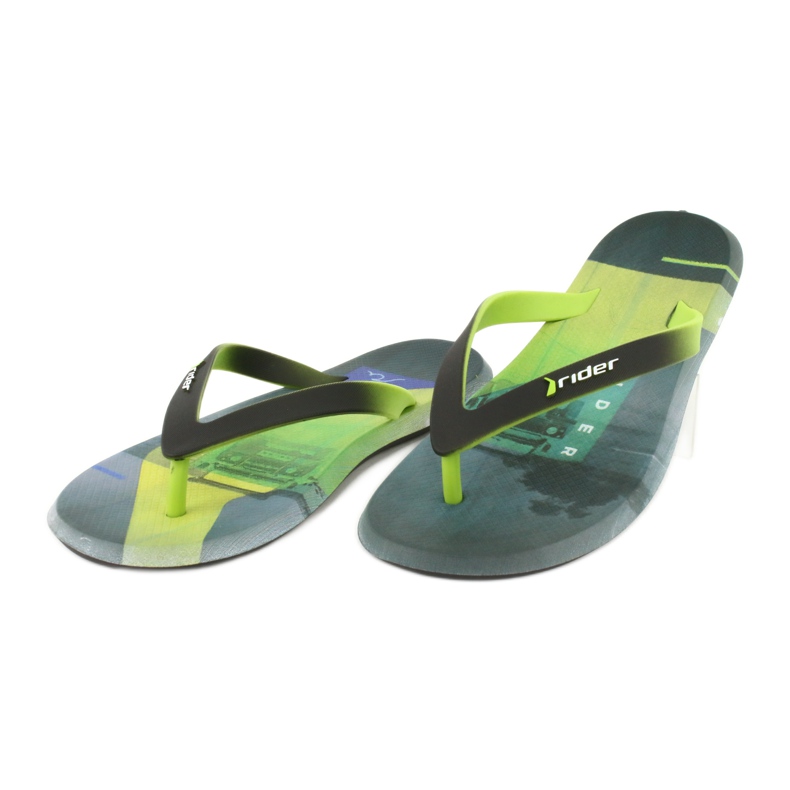 Herren Flip-Flops Rider Energy AD 10719 schwarz blau grau grün 2