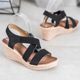 Sea Elves Lässige Sandalen zum Hineinschlüpfen schwarz 1