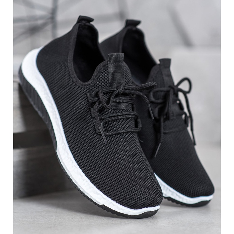 SHELOVET Schwarze durchbrochene Schuhe 1