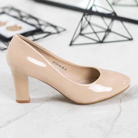 SHELOVET Beige Pumps 2