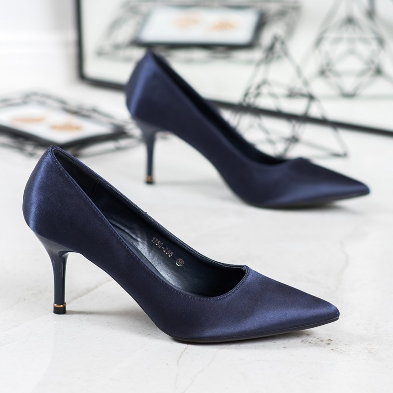 Cm Paris Klassische marineblaue High Heels 1
