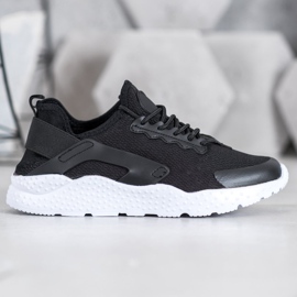 SHELOVET Schwarze Textil-Sneakers 1