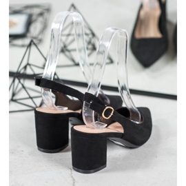 Seastar Pumps mit entdecktem Absatz schwarz 2