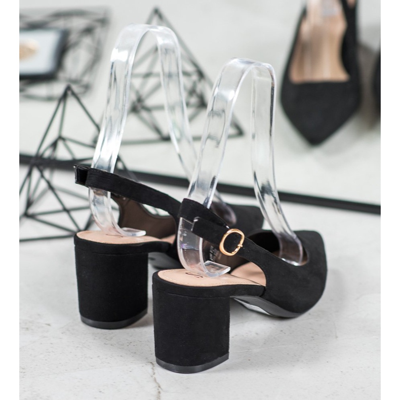 Seastar Pumps mit entdecktem Absatz schwarz 2