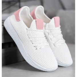 SHELOVET Durchbrochene Sportschuhe weiß 1