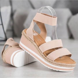 Weide Slip-on-Wedges mit Gummizug braun 1