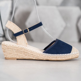 Best Shoes Espadrilles marineblaue Sandalen 2
