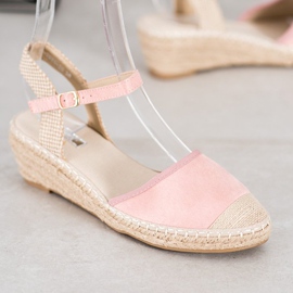 Best Shoes Hellrosa Espadrilles-Sandalen 1