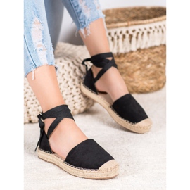 Seastar Gebundene schwarze Espadrilles 2