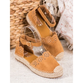 Seastar Espadrilles mit durchbrochenem Muster braun 1