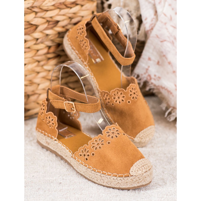 Seastar Espadrilles mit durchbrochenem Muster braun 1