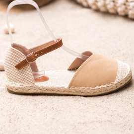 SHELOVET Textil-Espadrilles braun 2