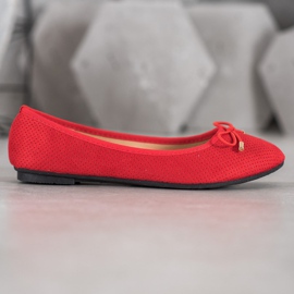 Clowse Ballerina mit Schleife rot 1