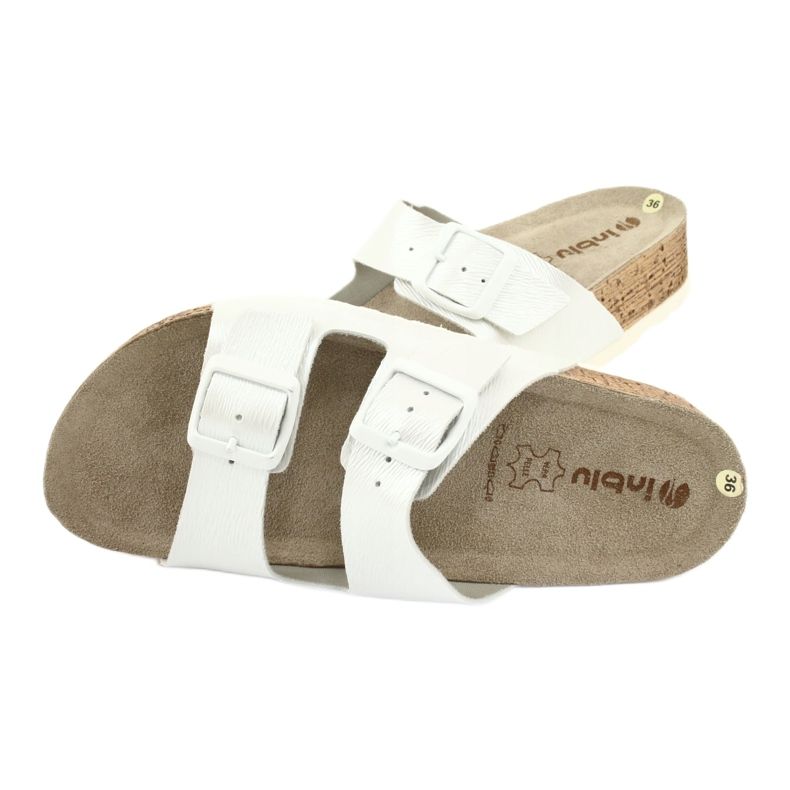 Damenhausschuhe weiße Perle Inblu NM019 mehrfarbig 4